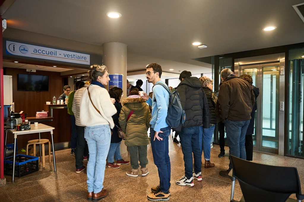 Début de la journée – l’accueil des participants